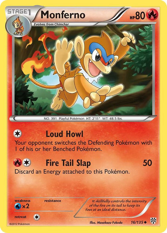 Monferno 16/135 (Reverse Holofoil) - NM
