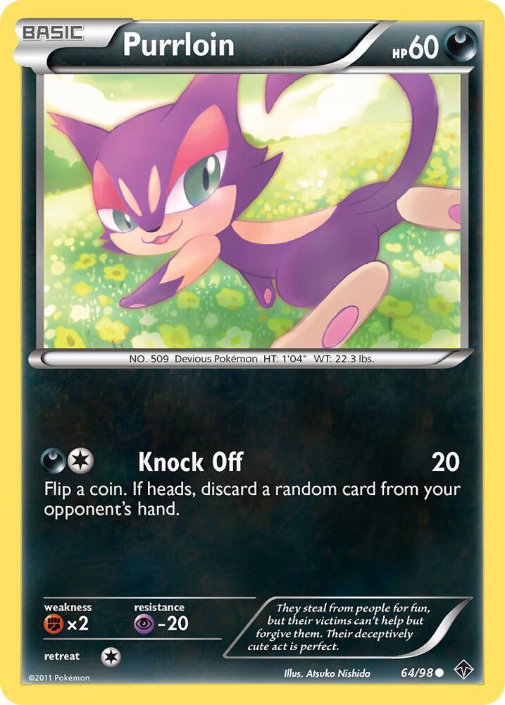 Purrloin 64/98 (Reverse Holofoil) - NM