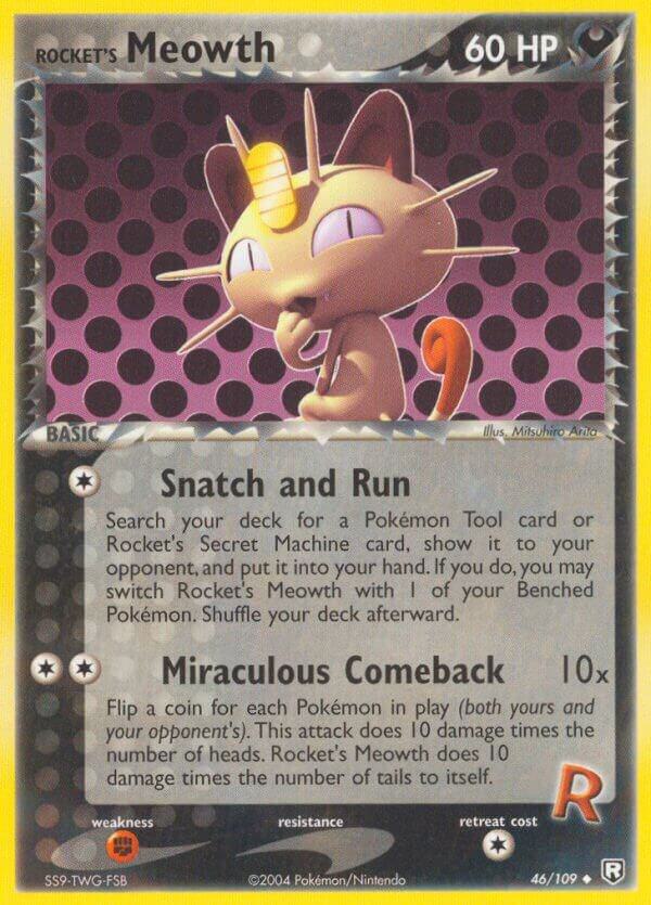 Rocket's Meowth 46/109 - NM