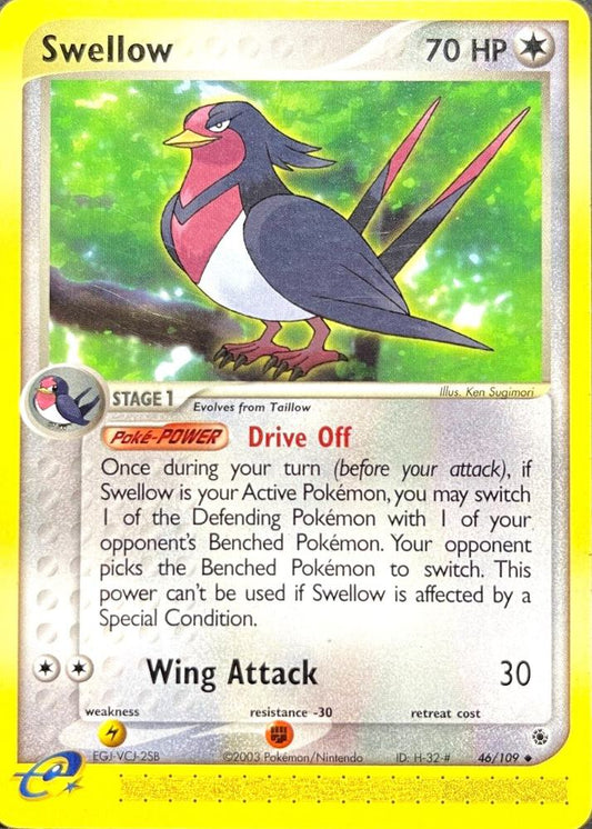 Swellow (Reverse Holofoil) 46/109 - NM-