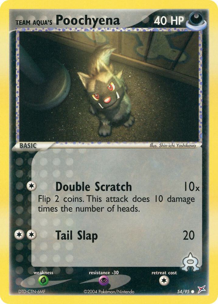 Team Aqua's Poochyena 54/95 - NM