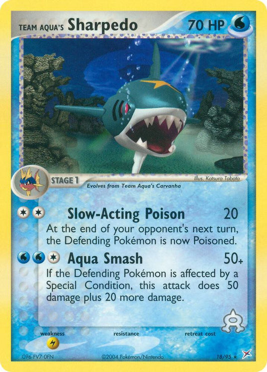 Team Aqua's Sharpedo 18/95 - NM