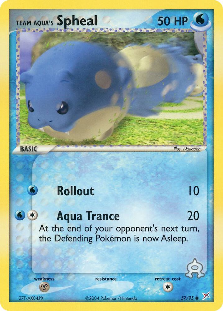 Team Aqua's Spheal 57/95 - NM