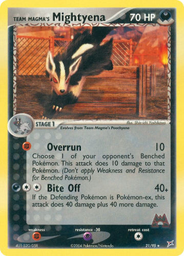 Team Magma's Mightyena 21/95 - NM