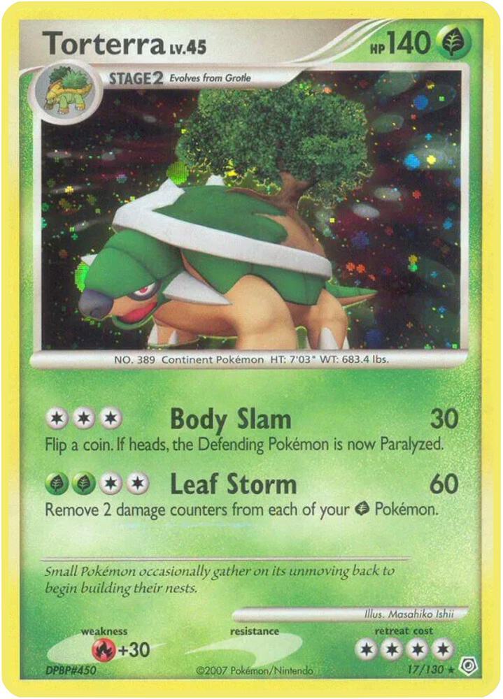 Torterra (Holofoil) 17/130 -  LP+