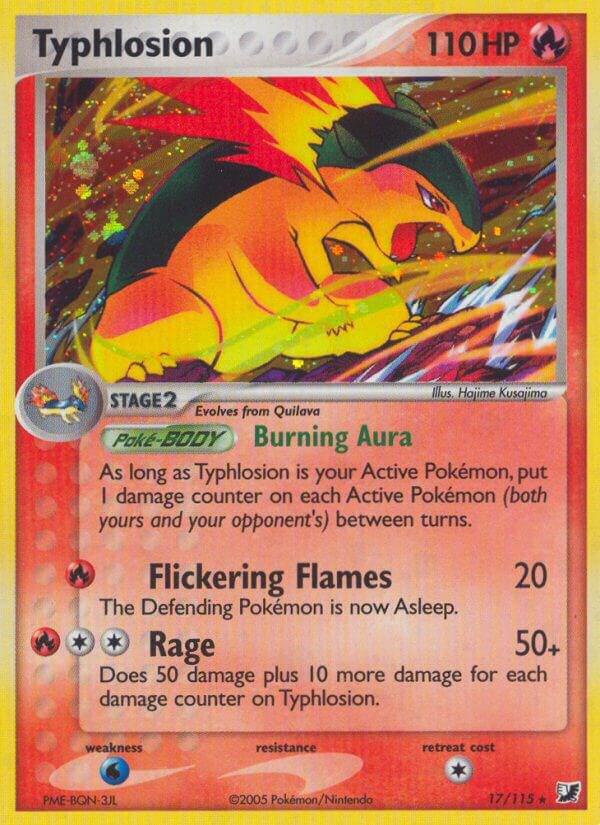 Typhlosion (Holofoil) 17/115 - HP/Creased
