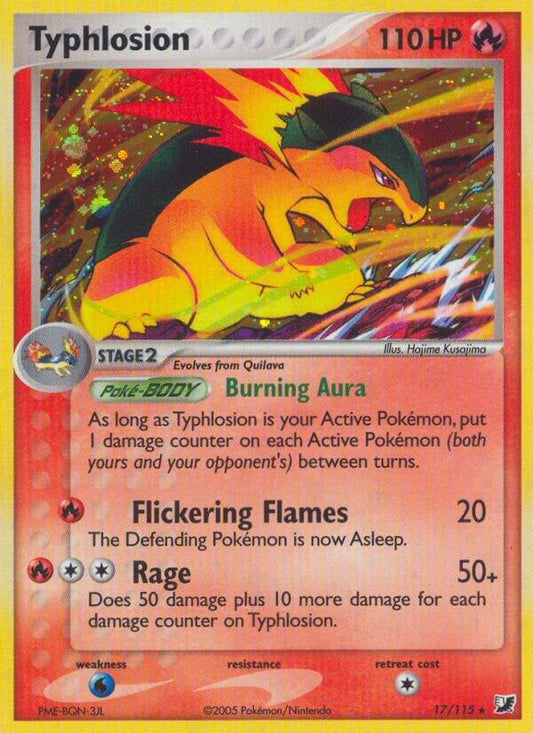 Typhlosion (Holofoil) 17/115 - HP/Creased