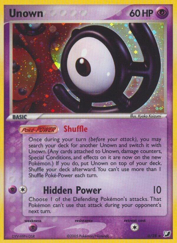 Unown (Holofoil) U/28 - MP