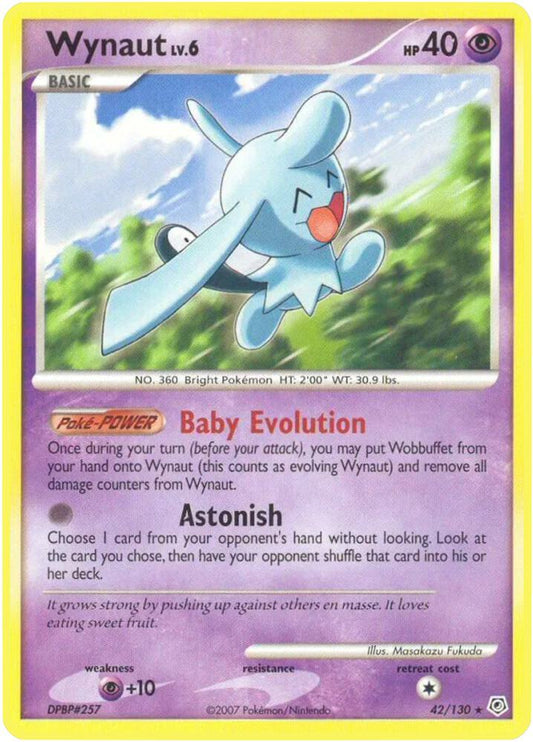 Wynaut 42/130 LP EX era Pokemon card — KeepitSealdz