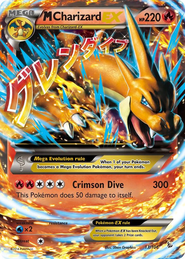 M Charizard EX 13/106 - NM