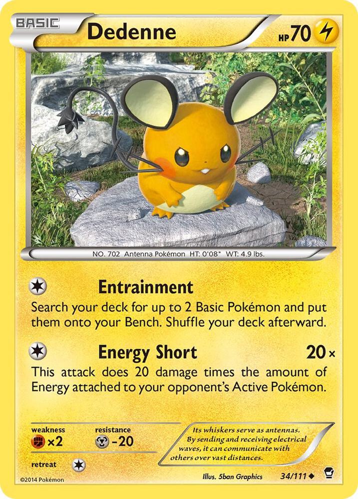 Dedenne 34/111 (Reverse Holofoil)- LP
