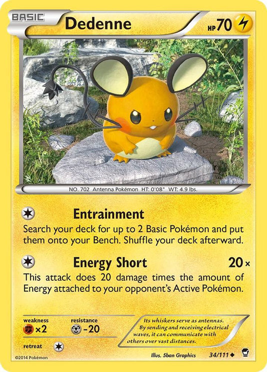 Dedenne 34/111 (Reverse Holofoil)- LP