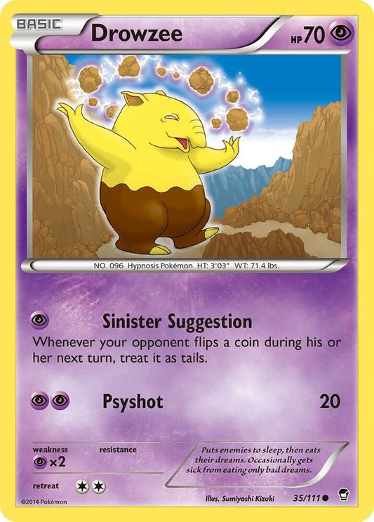 Drowzee 35/111 (Reverse Holofoil) - NM