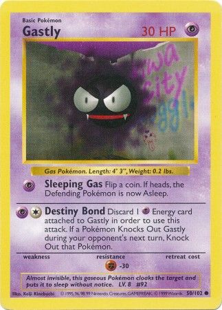 Shadowless Gastly 50/102