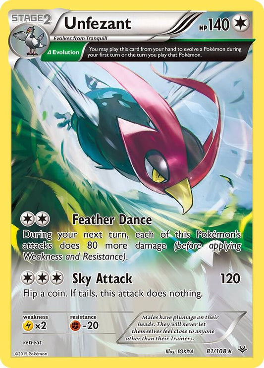 Unfezant 81/108 - NM