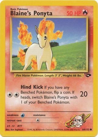 Blaine's Ponyta 64/132 - LP+
