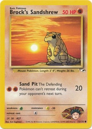Brock's Sandshrew 72/132 - LP+