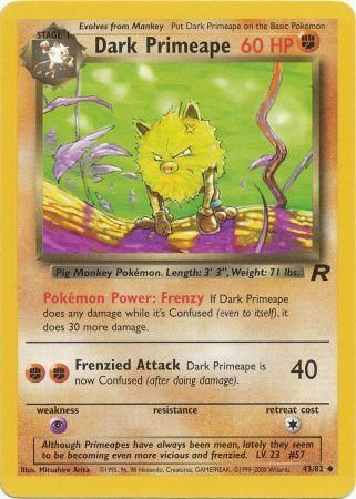 Dark Primeape 43/82 - LP (Creased)