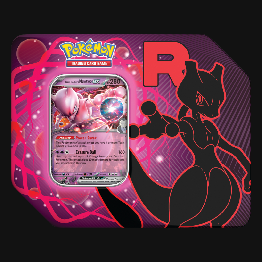 Scarlet & Violet Team Rocket Tin - Mewtwo EX