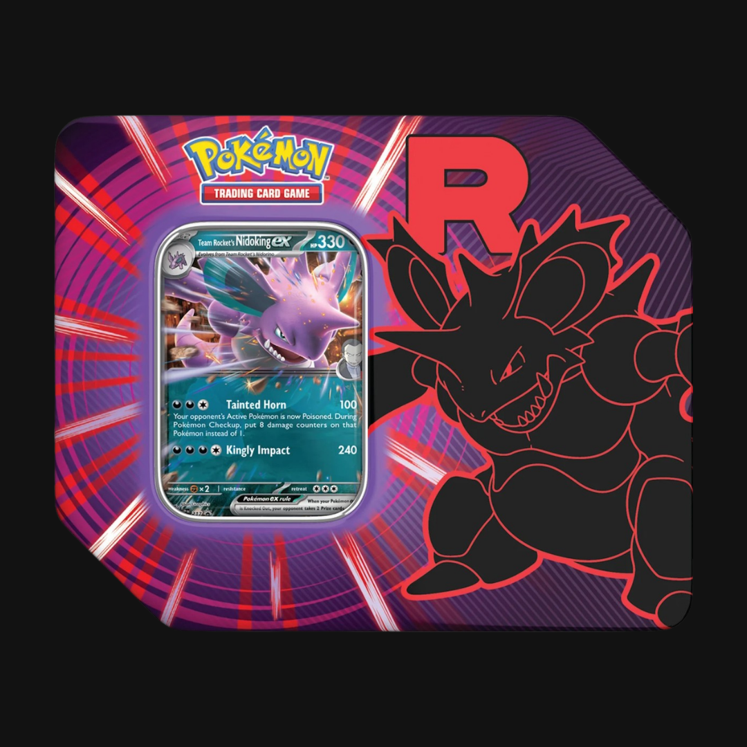 Scarlet & Violet Team Rocket Tin - Nidoking EX