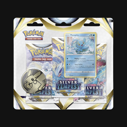 Sword and Shield Silver Tempest 3-Pack Blister - Manaphy Promo