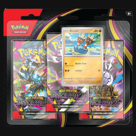 Mega Evolution Pitch Black 3 Pack Blister - Binacle Promo