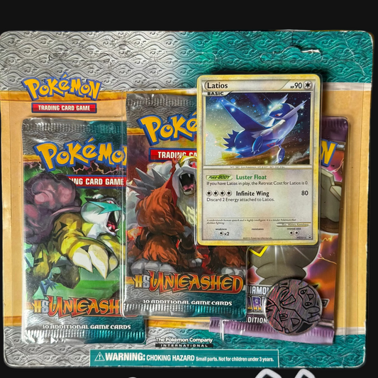 D&P/HGSS Stormfront & Unleashed 3 Pack Blister - Latios Promo