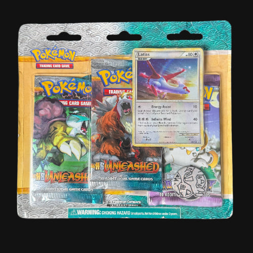 D&P/HGSS Stormfront & Unleashed 3 Pack Blister - Latias Promo