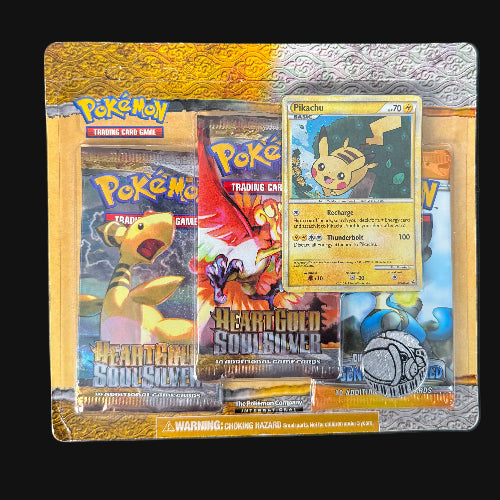HGSS Base Set 3 Pack Blister - Pikachu Promo