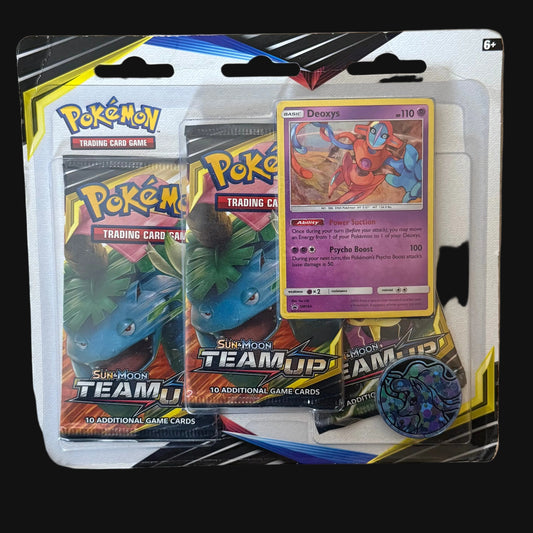 Sun & Moon Team Up 3 Pack-Blister - Deoxys Promo