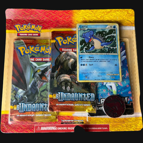 HGSS Undaunted 3 Pack Blister - Lapras Promo