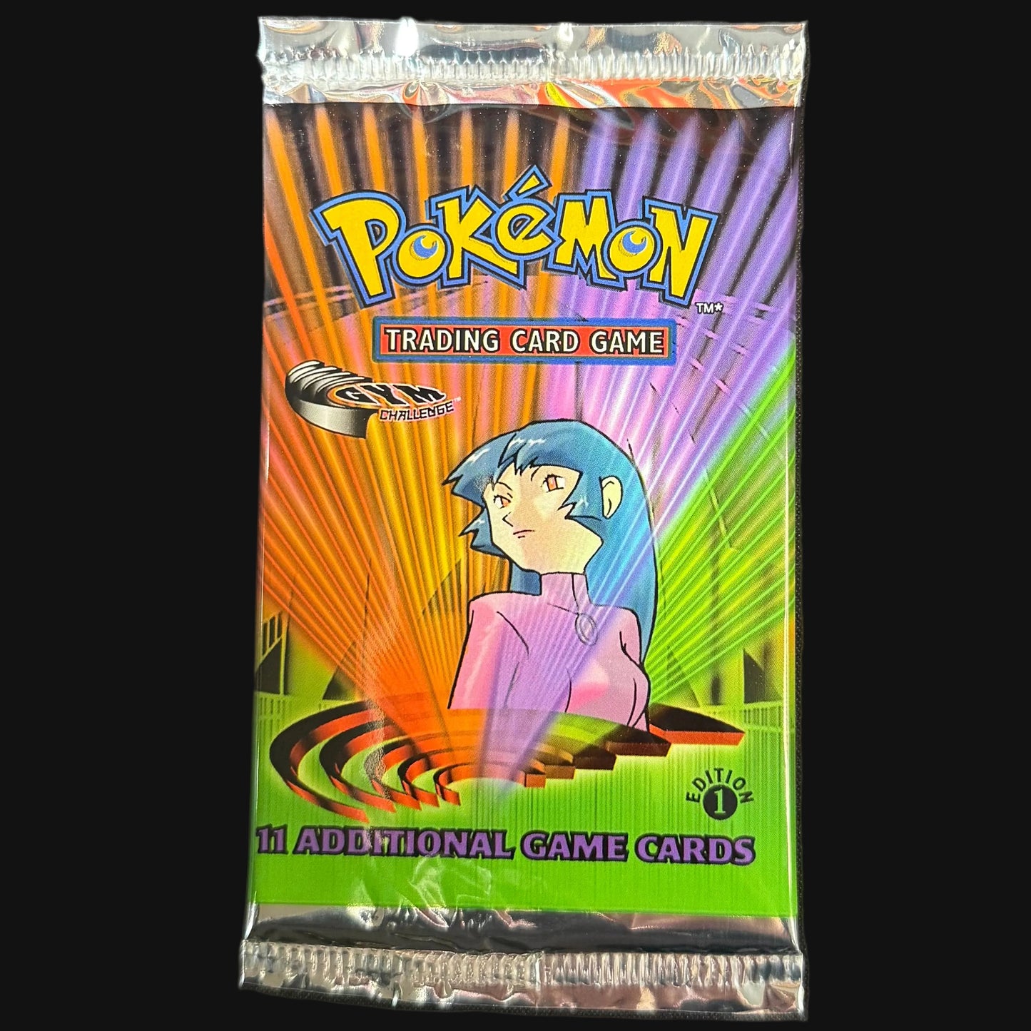 2000 1st Edition Gym Challenge sealed booster pack seal — KeepitSealdz