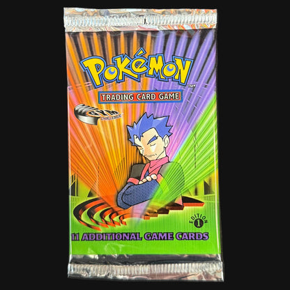 2000 1st Edition Gym Challenge sealed booster pack front — KeepitSealdz