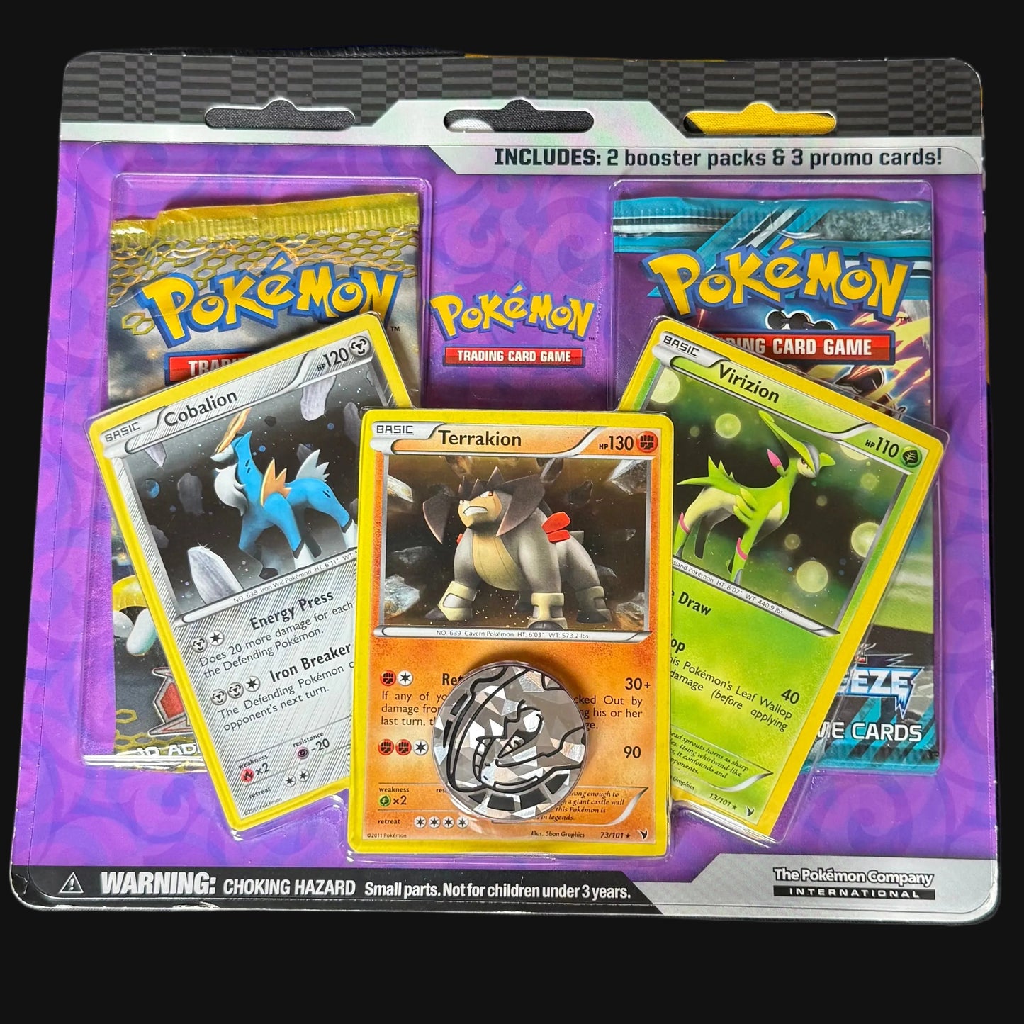 Black & White 2-Pack Blister Cobalion Terrakion Virizion Promos sealed — KeepitSealdz