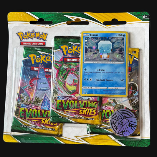 Sword and Shield Evolving Skies 3-Pack Blister - Eiscue Promo