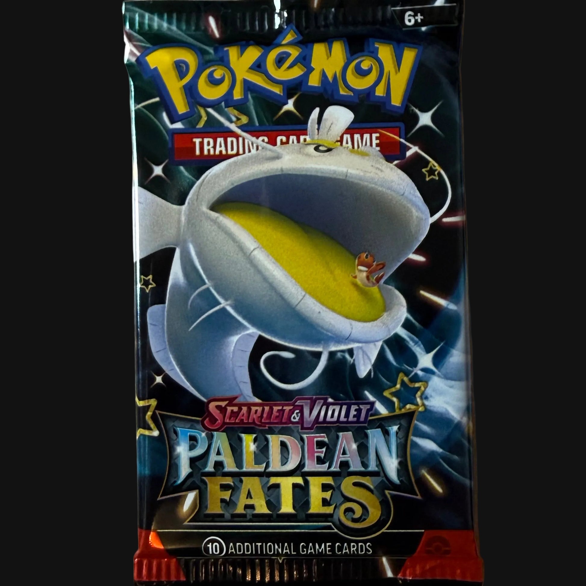 Scarlet & Violet Paldean Fates sealed booster pack back — KeepitSealdz
