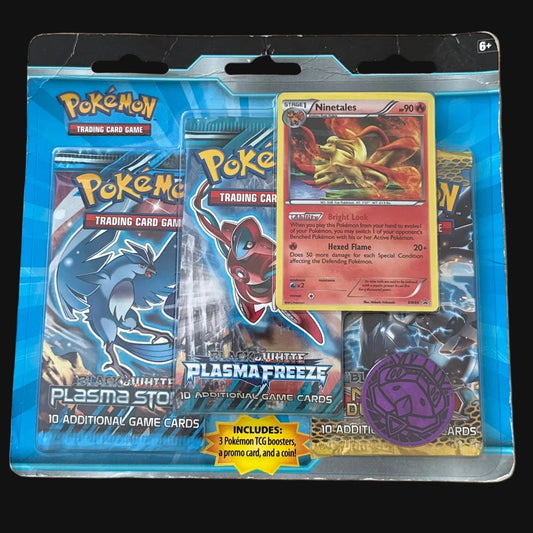 Black & White Plasma Storm/Freeze & Next Destinies 3-Pack Blister - Ninetales Promo