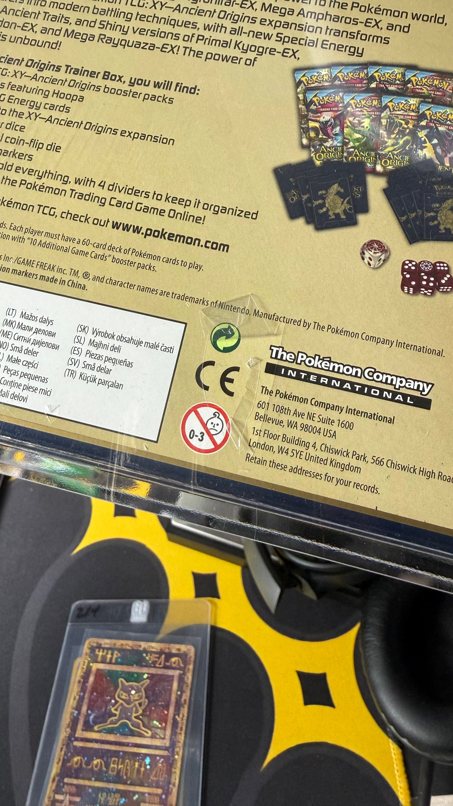 2015 XY Ancient Origins Elite Trainer Box sealed back — KeepitSealdz
