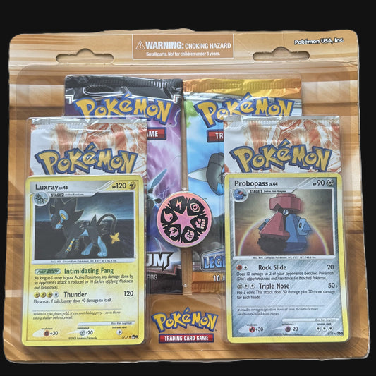 D&P Legends Awakened/Platinum Base Set 4-Pack Blister - Luxray & Probopass Promos