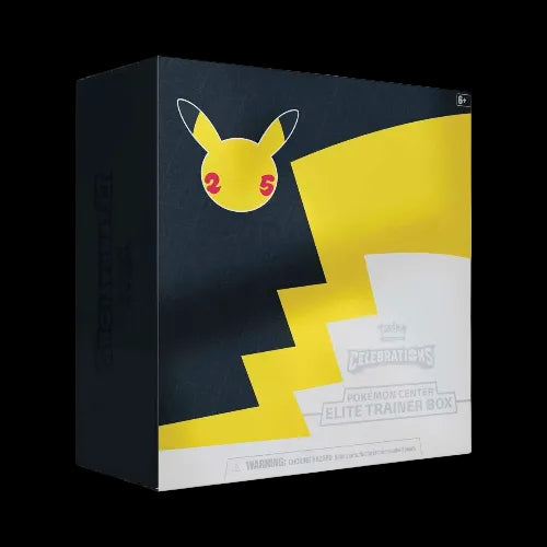 Pokémon Elite Trainer Box with Pikachu design on a white background