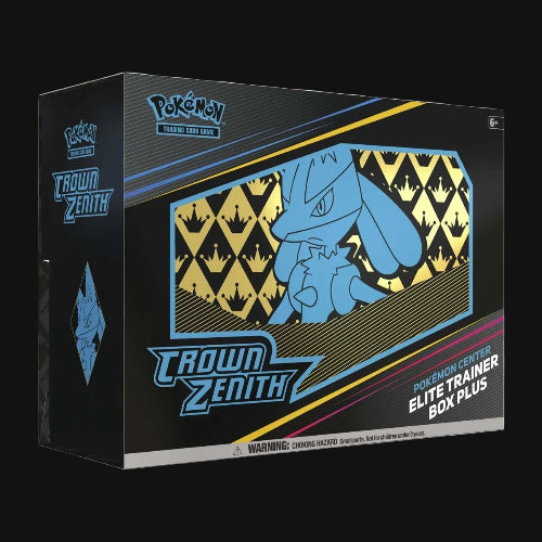 Pokémon Crown Zenith Elite Trainer Box Plus packaging on a white background