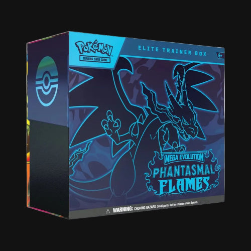 Pokémon Elite Trainer Box with Mega Evolution design on a white background