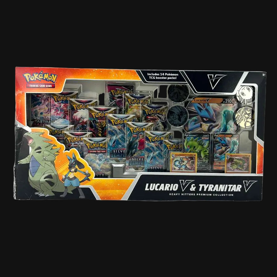 Sword and Shield Heavy Hitters Premium Collection Box Lucario V Tyranitar V sealed — KeepitSealdz