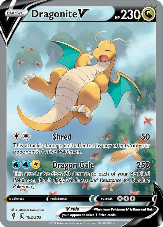 Dragonite V Alt Art 192/203 - NM - KeepitSealdz