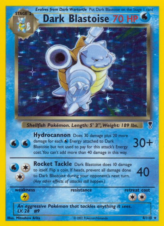 Dark Blastoise 4/110 (Holofoil) - LP
