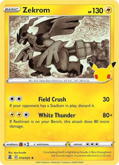 Zekrom 010/025 (Holo) - NM