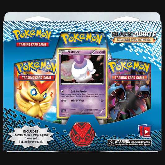 Pokémon trading card game packaging with cards and branding