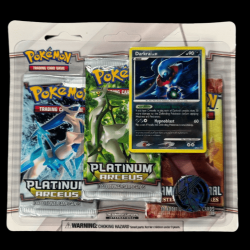 Platinum Arceus 3 Pack Blister - Darkrai Promo - KeepitSealdz