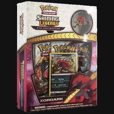 Sun & Moon Shining Legends Pin Collection Box Zoroark sealed — KeepitSealdz