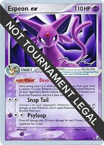 Espeon ex 102/115 (Tom Roos 2007 Signature) - NM